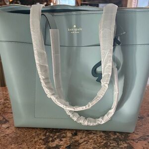 Kate Spade Aqua Blue Tote Bag